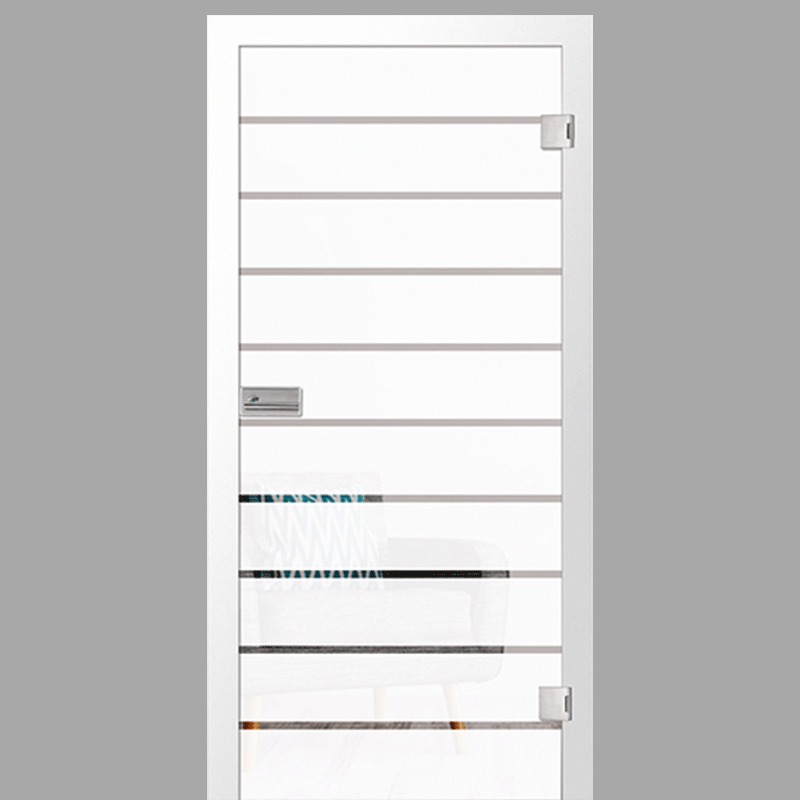 Ada Motiv Klar - Ganzglastüren / Glastüren mit Zarge Komplettset - Erkelenz Glas GmbH