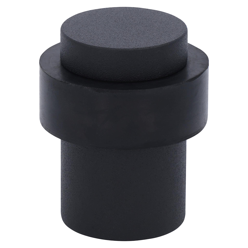 Türstopper / Bodentürpuffer - Wand/Boden - Schwarz Matt