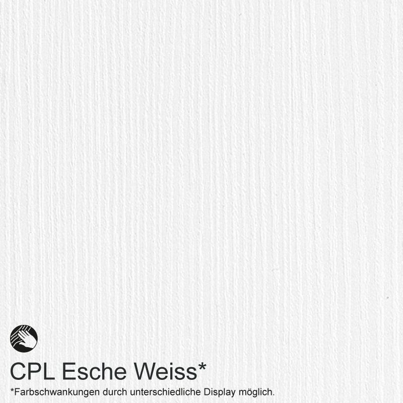Esche Weiß Blendrahmen / Aufschraubzarge CPL Maserung