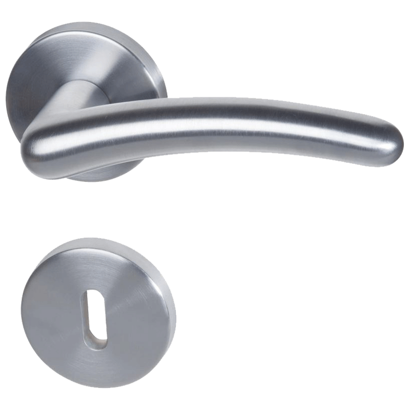 Franca - R - Chrom satiniert - Türdrücker / Rosettengarnitur - Südmetall GmbH