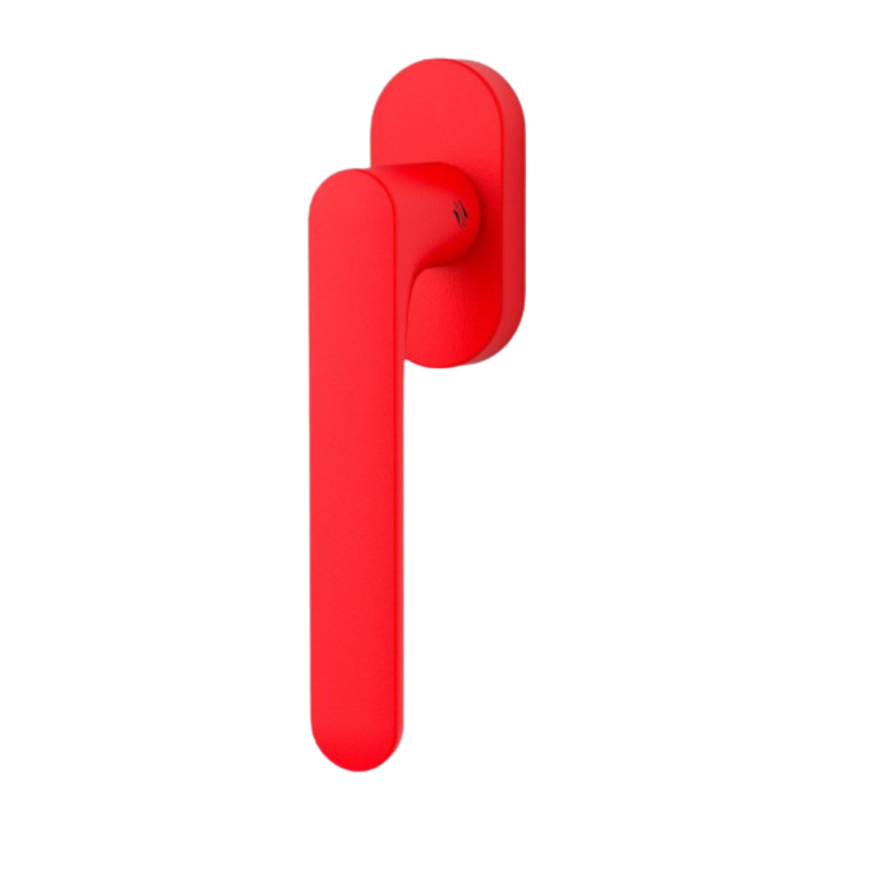 Mood One - Strawberry Red - Fenstergriff / Rasterolive - Colombo Design