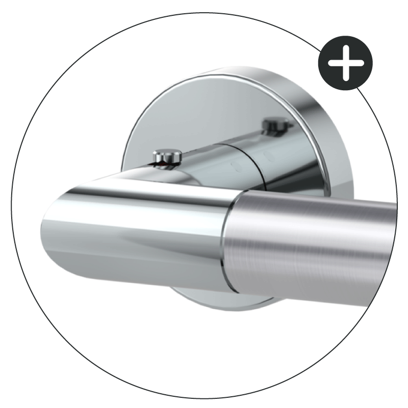 LOREDANA - smart2lock - Edelstahl - Türdrücker / Rosettengarnitur - Griffwerk