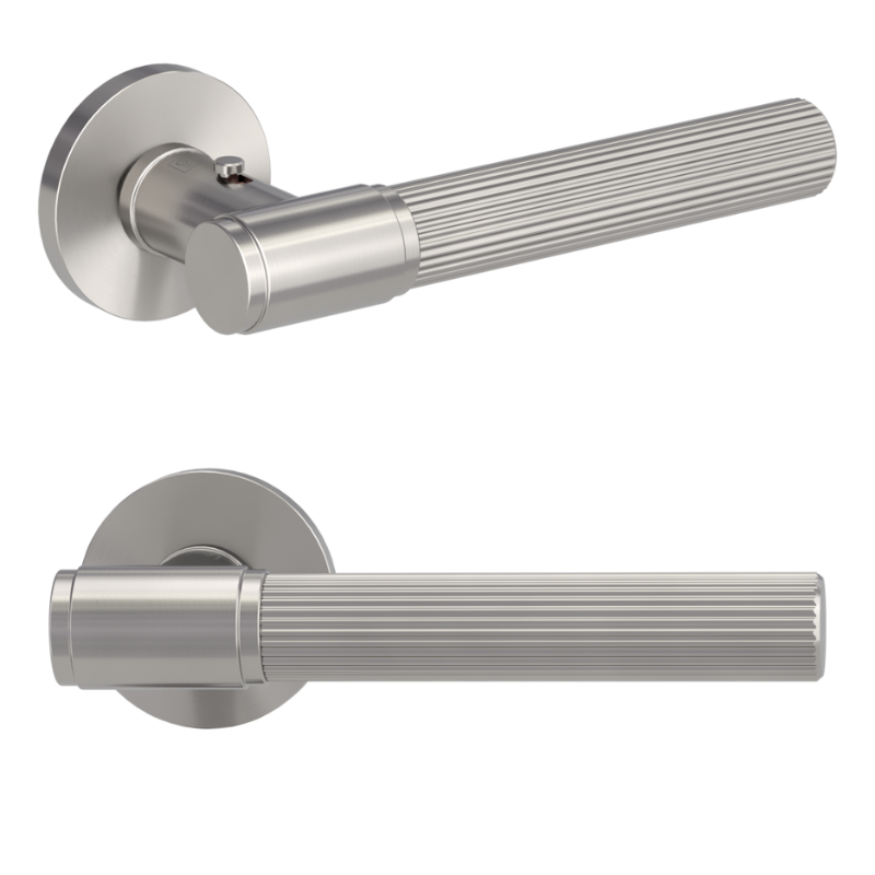 Vaya 136 Aris rund - smart2lock - Samtgrau - Türdrücker / Rosettengarnitur - Griffwerk