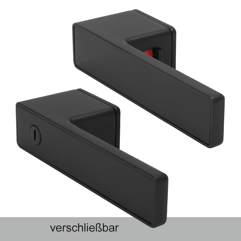 Minimo Q - Tiefschwarz - Türdrücker - Griffwelt