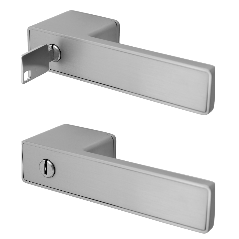 Minimo Q - Edelstahl finish - Türdrücker - Griffwelt Minimo