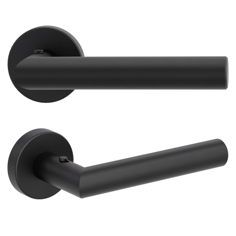 Lucia - smart2lock - Graphitschwarz - Türdrücker / Rosettengarnitur - Griffwerk