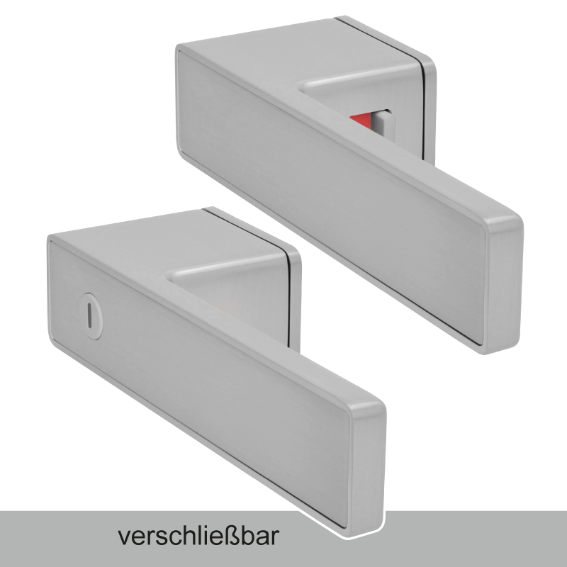 Minimo Q - Edelstahl finish - Türdrücker - Griffwelt Minimo