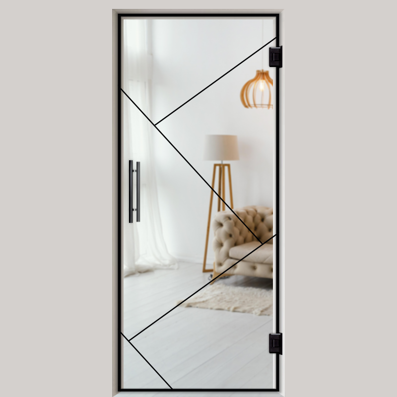 Pendeltür NoirLine 11 - Ganzglastür / Glastür - Lofttüren | NoirLine