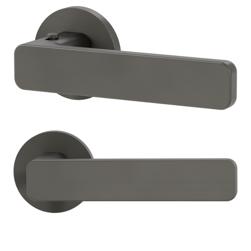 Vaya 265 Minimal Modern rund - smart2lock - Kaschmirgrau - Türdrücker / Rosettengarnitur - Griffwerk
