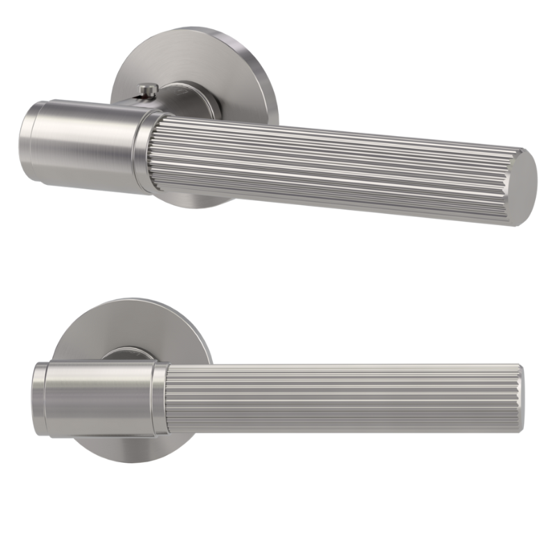 Vaya 136 Aris rund - smart2lock - Samtgrau - Türdrücker / Rosettengarnitur - Griffwerk