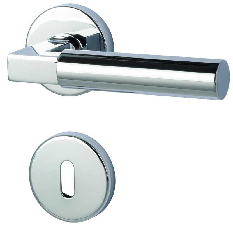 Alaska - R - Chrom - Türdrücker / Rosettengarnitur - Südmetall GmbH