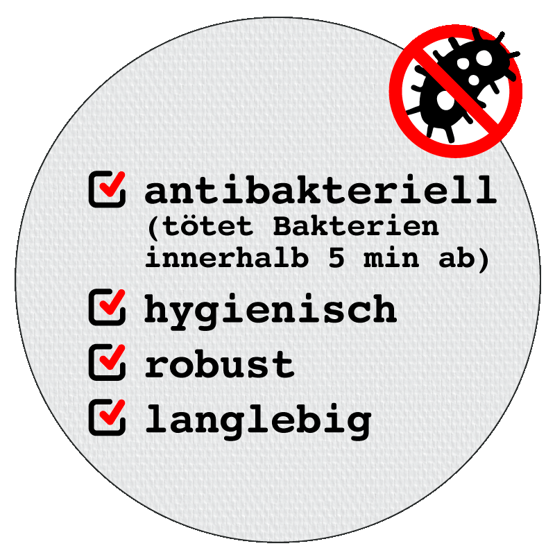 Alaska - R - Antibakterielle Türklinke ABACO - Südmetall