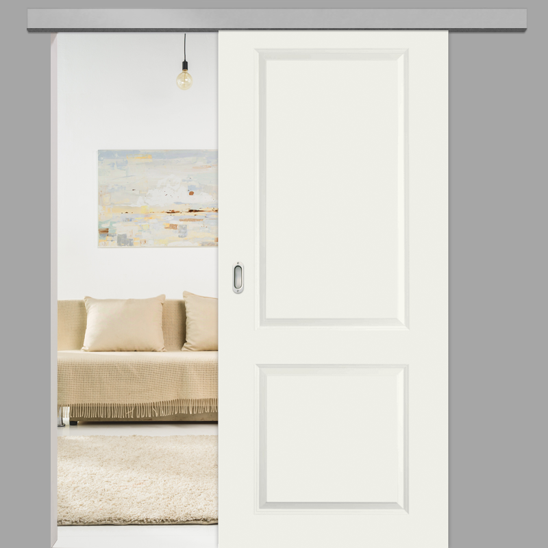Elegance 02 Schiebetür inkl. Softclose & Türdämpfer Landhaustür RAL 9010