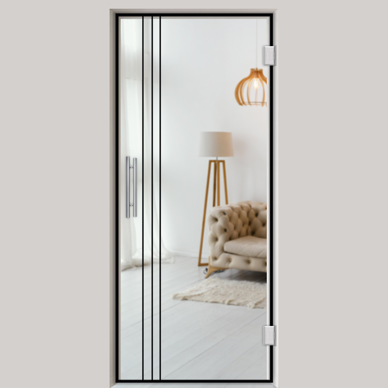 Pendeltür NoirLine 26 - Ganzglastür / Glastür - Lofttüren | NoirLine