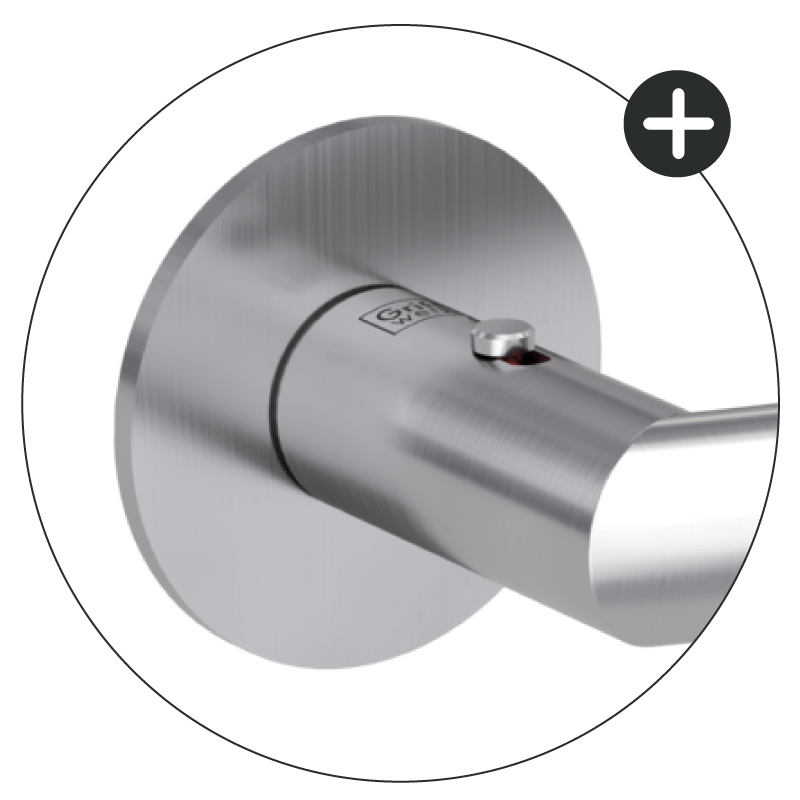 LORITA PIATTA - smart2lock - Edelstahl - Türdrücker / Rosettengarnitur - Griffwerk