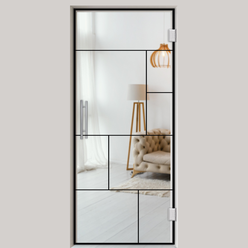 Pendeltür NoirLine 8 - Ganzglastür / Glastür - Lofttüren | NoirLine