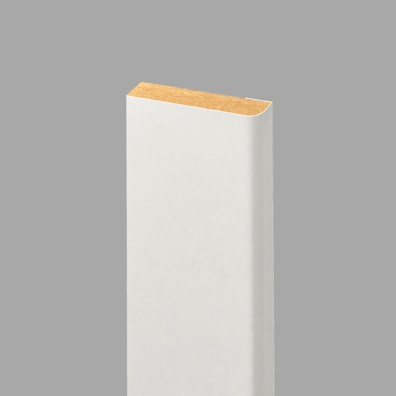 Abdeckleiste Weisslack CPL 10 für Blockrahmen