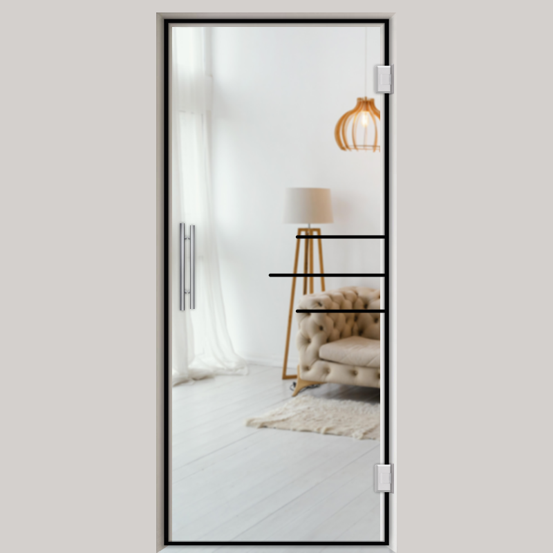 Pendeltür NoirLine 20 - Ganzglastür / Glastür - Lofttüren | NoirLine