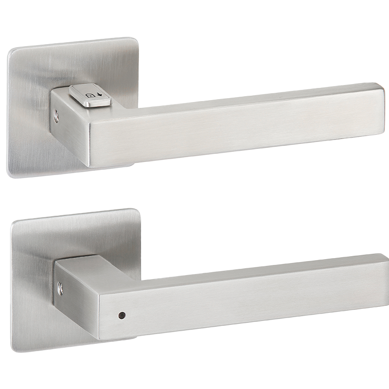 West - FastLock  - Edelstahl matt - Türdrücker / Rosettengarnitur - Hermat