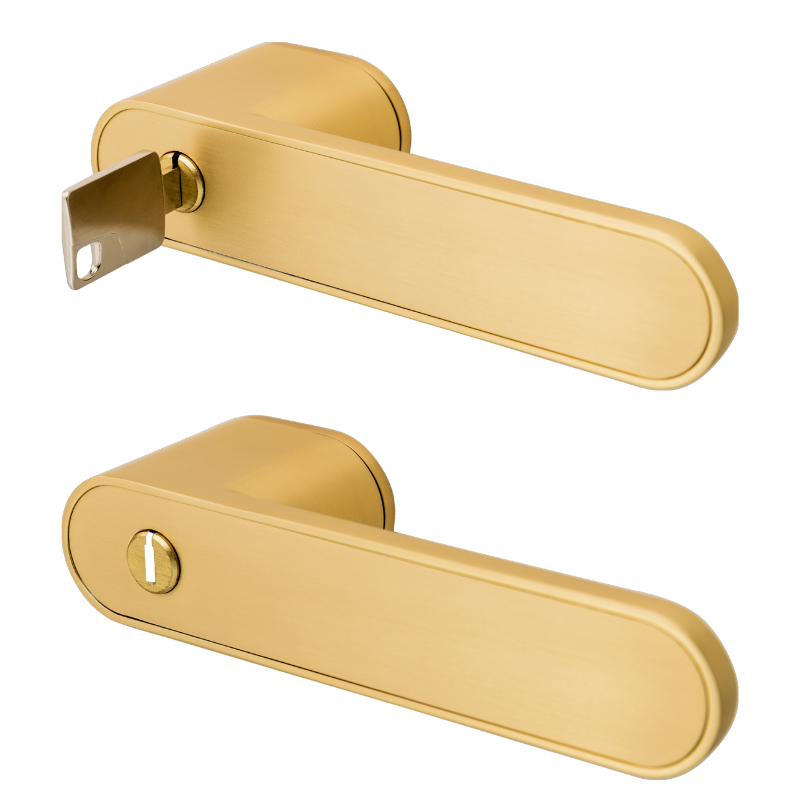Minimo R - Gold matt - Türdrücker - Griffwelt