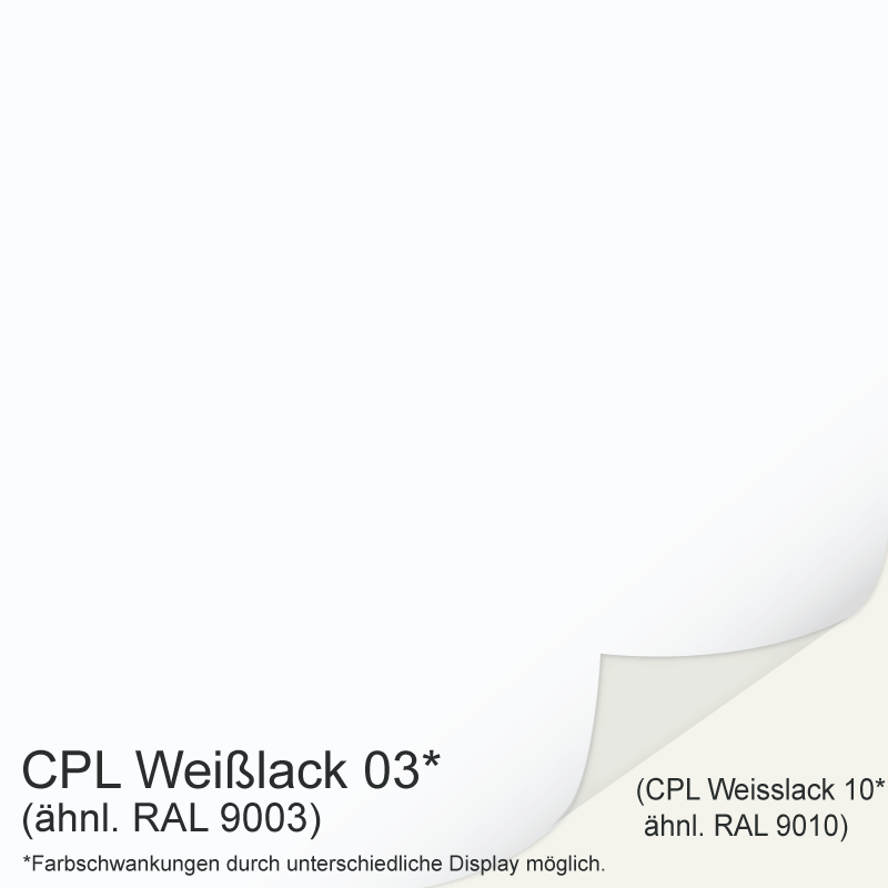 Weißlack 03 Türzarge / Zarge - CPL RAL 9003 RK 60 Rundkante profiliert Landhausstil