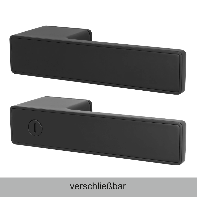 Minimo Q - Tiefschwarz - Türdrücker - Griffwelt