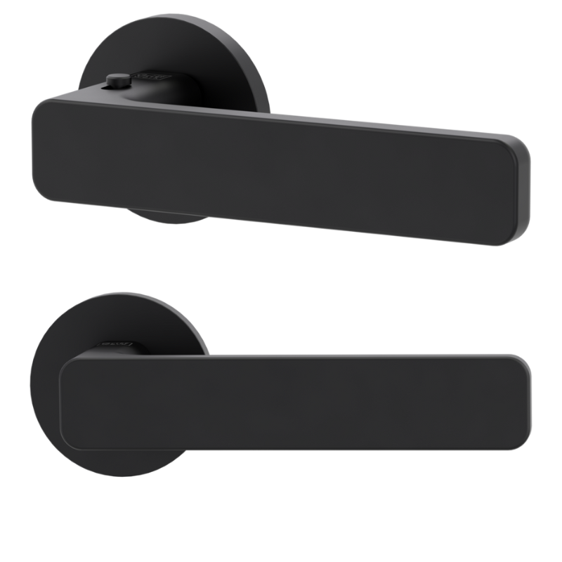 Vaya 265 Minimal Modernn rund - smart2lock - Graphitschwarz - Türdrücker / Rosettengarnitur - Griffwerk