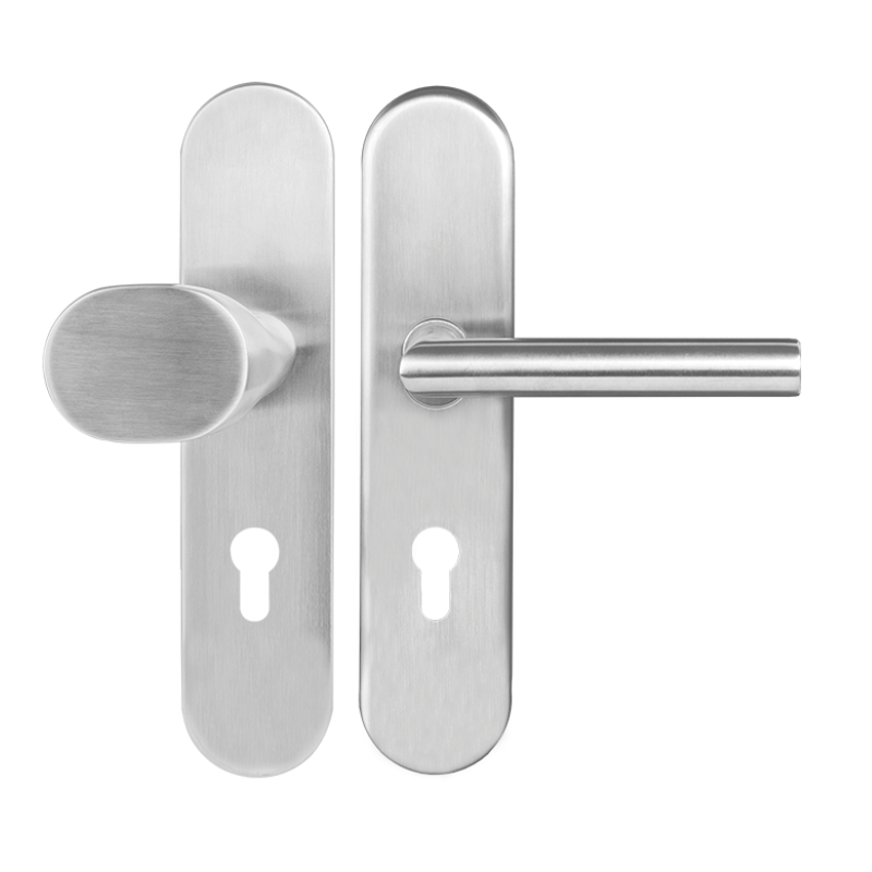 Schutzbeschlag Advantage SB-LS/LS - Edelstahl matt mit Kernziehschutz - Griffwelt