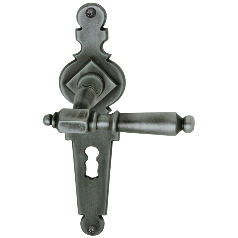 Seekirchen II - LS - Schmiedeeisen - Türdrücker / Langschildgarnitur - Südmetall