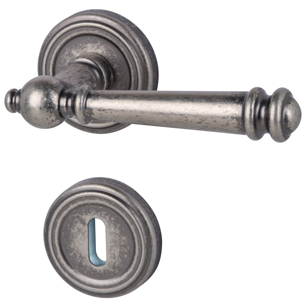 Mount Everest - R Antik Iron - Türdrücker / Rosettengarnitur - Südmetall
