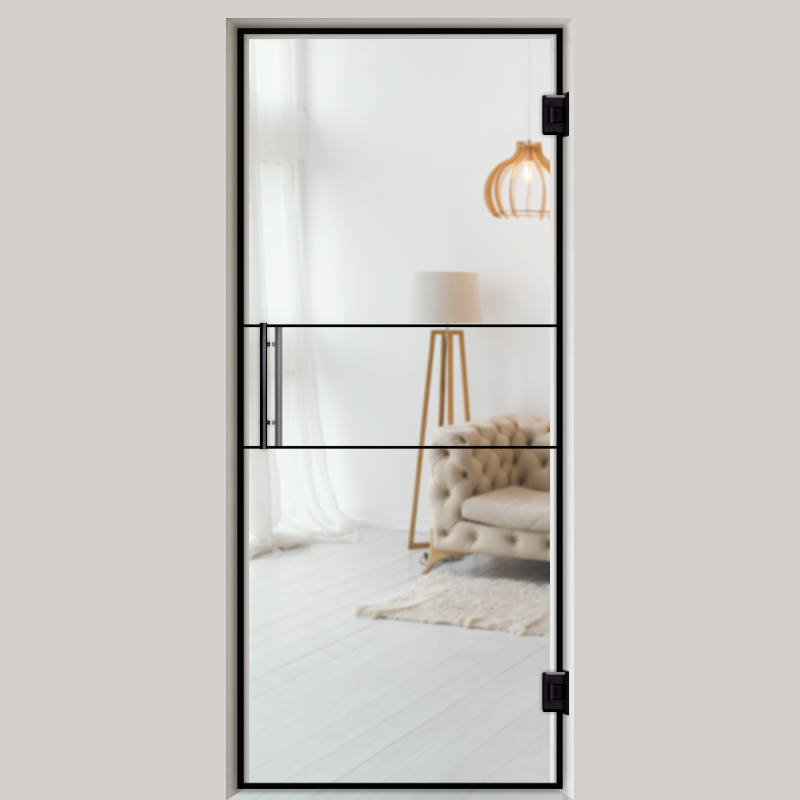 Pendeltür NoirLine 29 - Ganzglastür / Glastür - Lofttüren | NoirLine