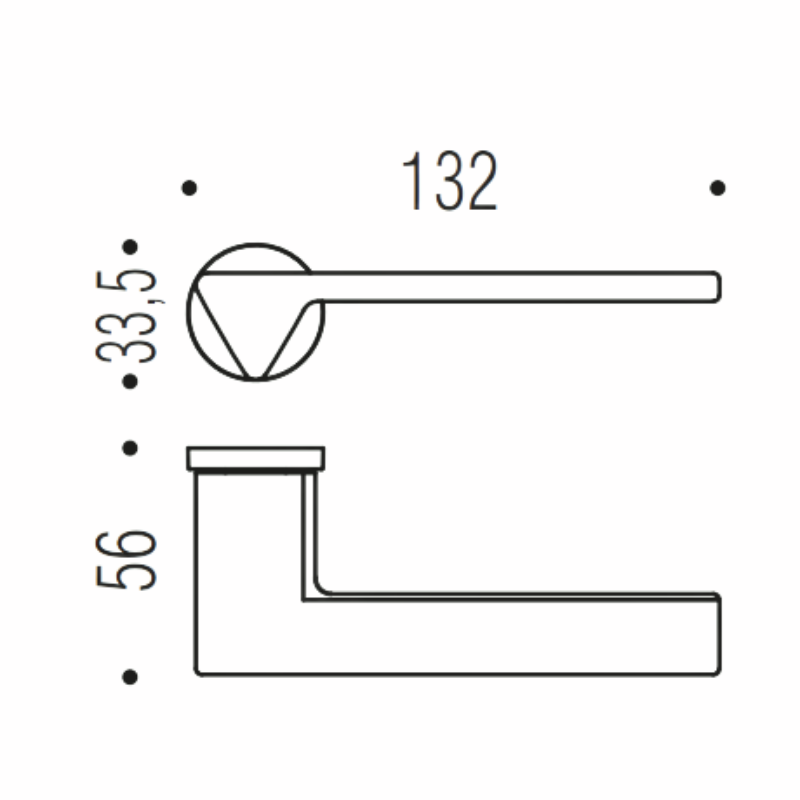 AMA - Graphit matt - Türdrücker / Rosettengarnitur - Zero Evolution - Colombo Design