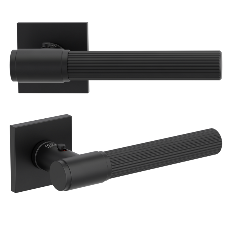 Vaya 136 Aris eckig - smart2lock - Graphitschwarz - Türdrücker / Rosettengarnitur - Griffwerk