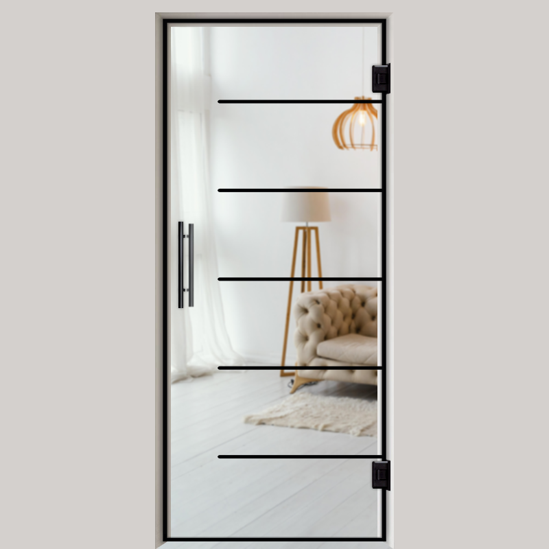 Pendeltür NoirLine 18 - Ganzglastür / Glastür - Lofttüren | NoirLine