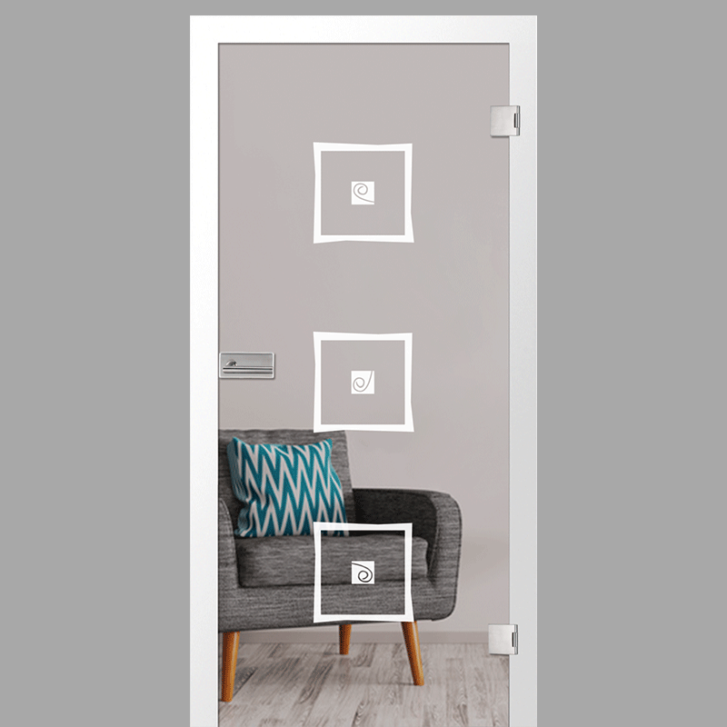 Pescara Motiv matt - Ganzglastür / Glastür - Erkelenz Glas GmbH