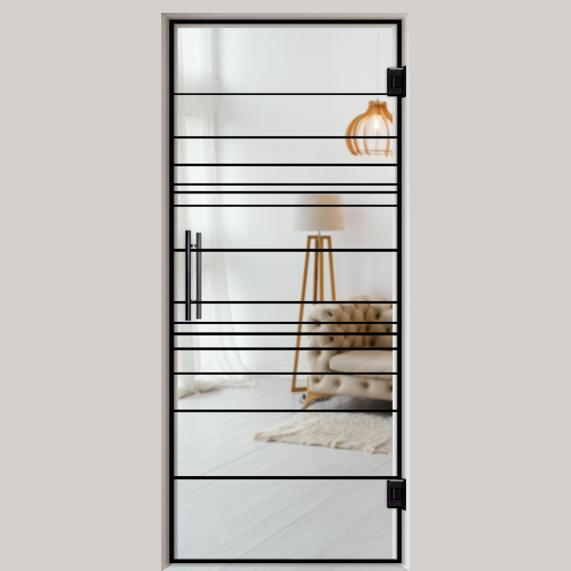 Pendeltür NoirLine 12 - Ganzglastür / Glastür - Lofttüren | NoirLine