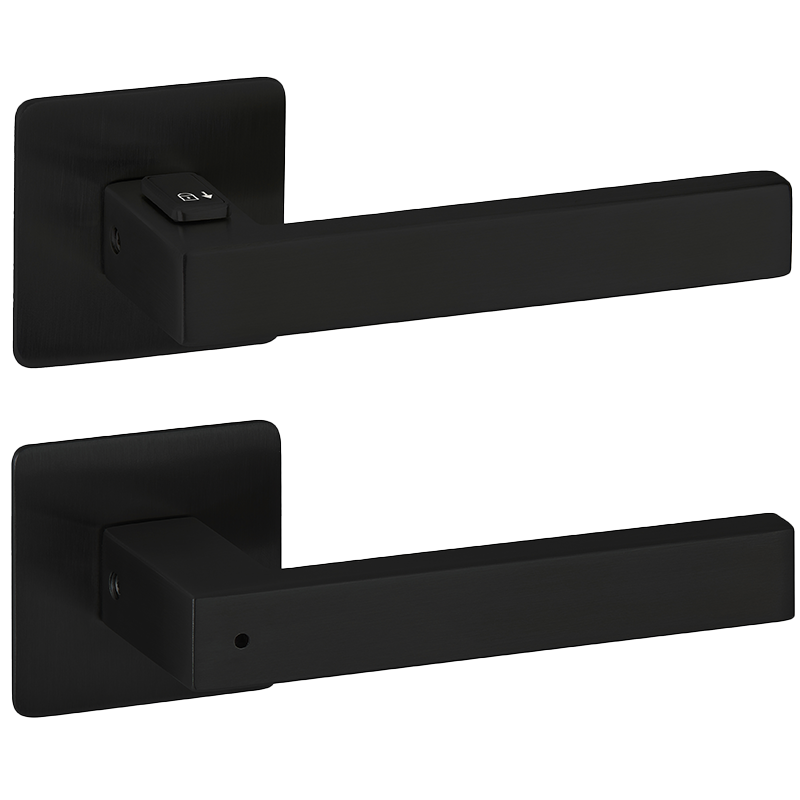 West - FastLock  - Classic Black - Türdrücker / Rosettengarnitur - Hermat