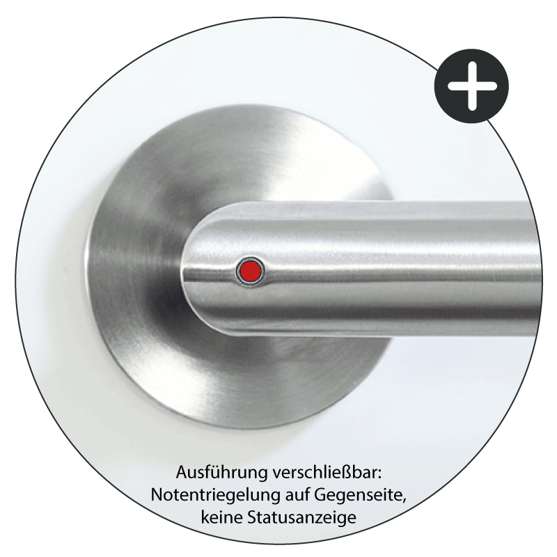 LUCIA RUND - smart2lock - Edelstahl - Türdrücker / Rosettengarnitur - Griffwerk