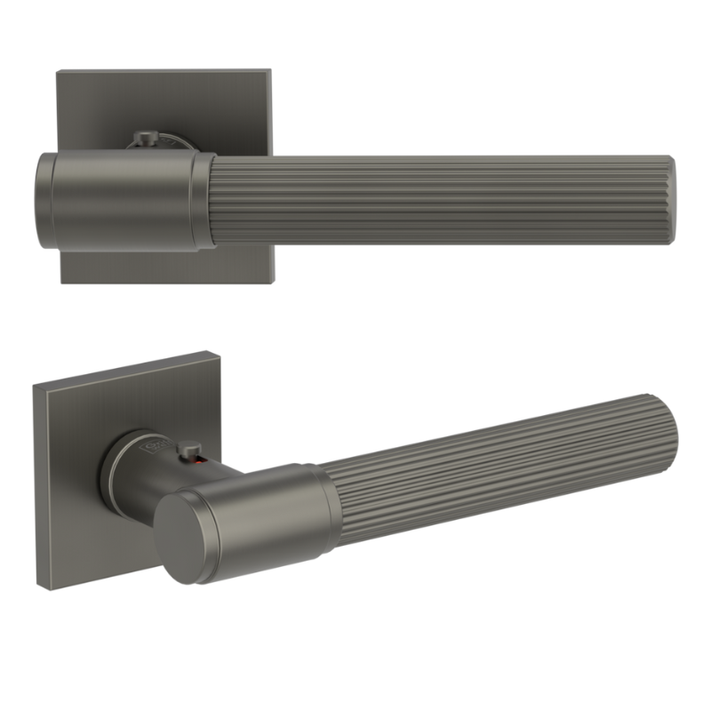 Vaya 136 Aris eckig - smart2lock - Kaschmirgrau - Türdrücker / Rosettengarnitur - Griffwerk