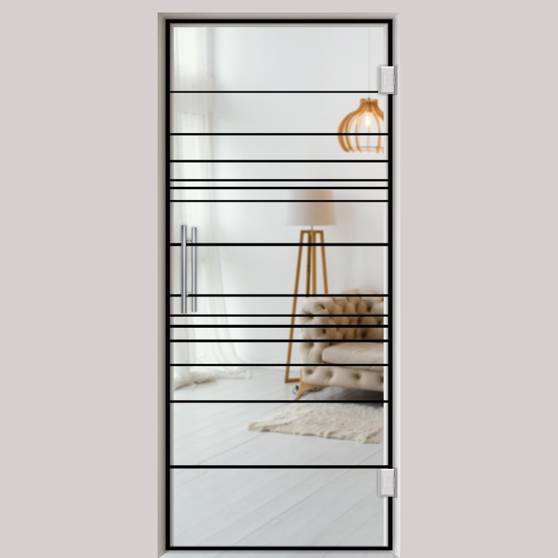 Pendeltür NoirLine 12 - Ganzglastür / Glastür - Lofttüren | NoirLine