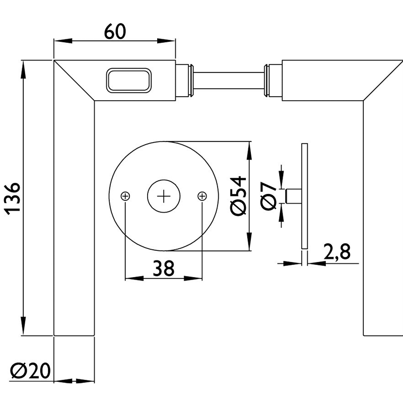 Basic 02 - FastLock  - Classic Black - Türdrücker / Rosettengarnitur - Hermat