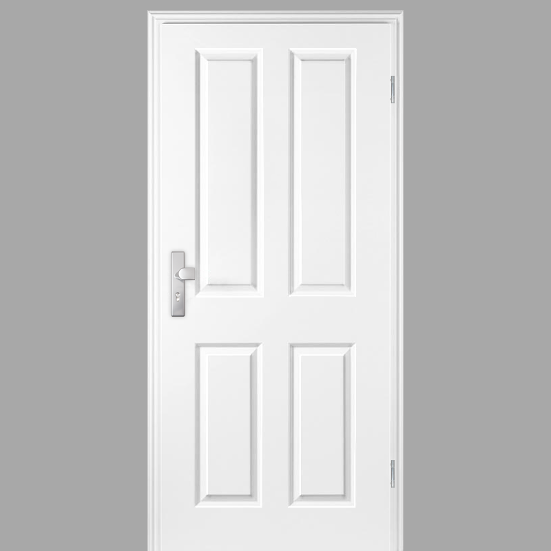 Elegance 04 Wohnungstüren / Schallschutztüren mit Zarge CPL RAL 9003 Polarweiss