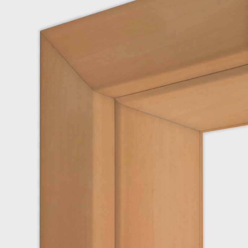 Buche Echtholzfurnierte Türzarge / Zarge für Wohnungstür Furnier