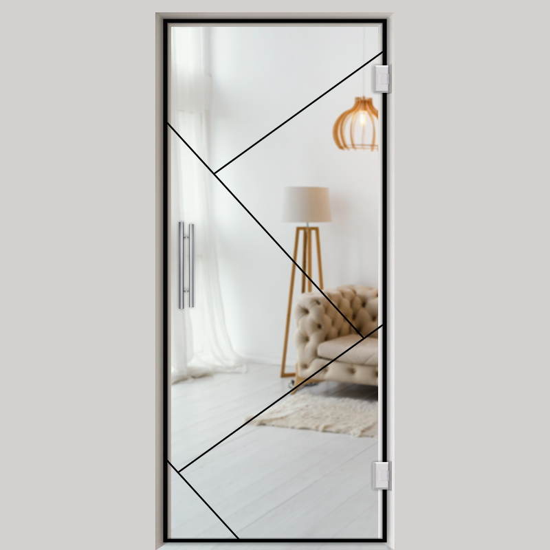Pendeltür NoirLine 11 - Ganzglastür / Glastür - Lofttüren | NoirLine