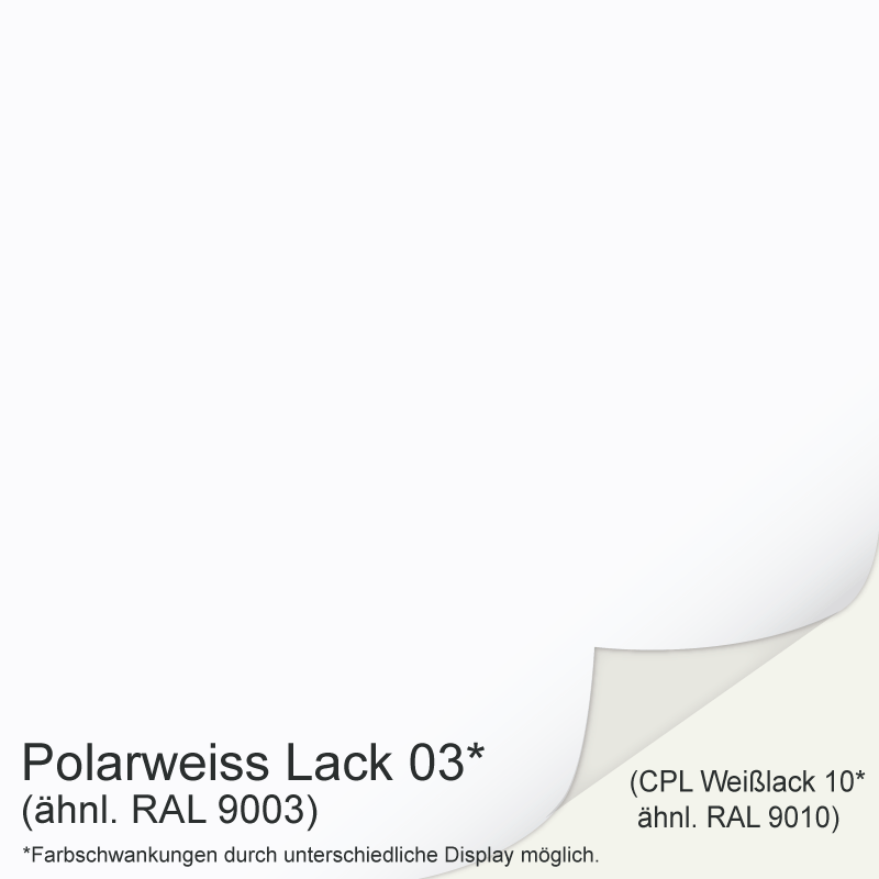 Polarweiss 03 Tür mit Lisenen Typ 1A schwarz CPL RAL 9003