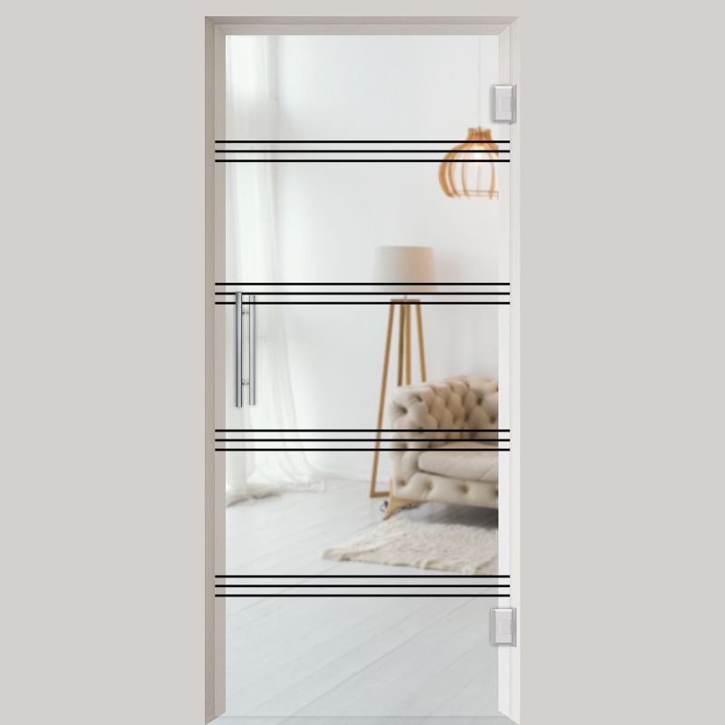 Pendeltür NoirLine Trio - Ganzglastür / Glastür - Lofttüren | NoirLine