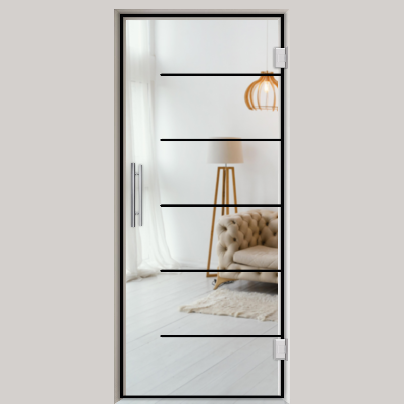 Pendeltür NoirLine 18 - Ganzglastür / Glastür - Lofttüren | NoirLine