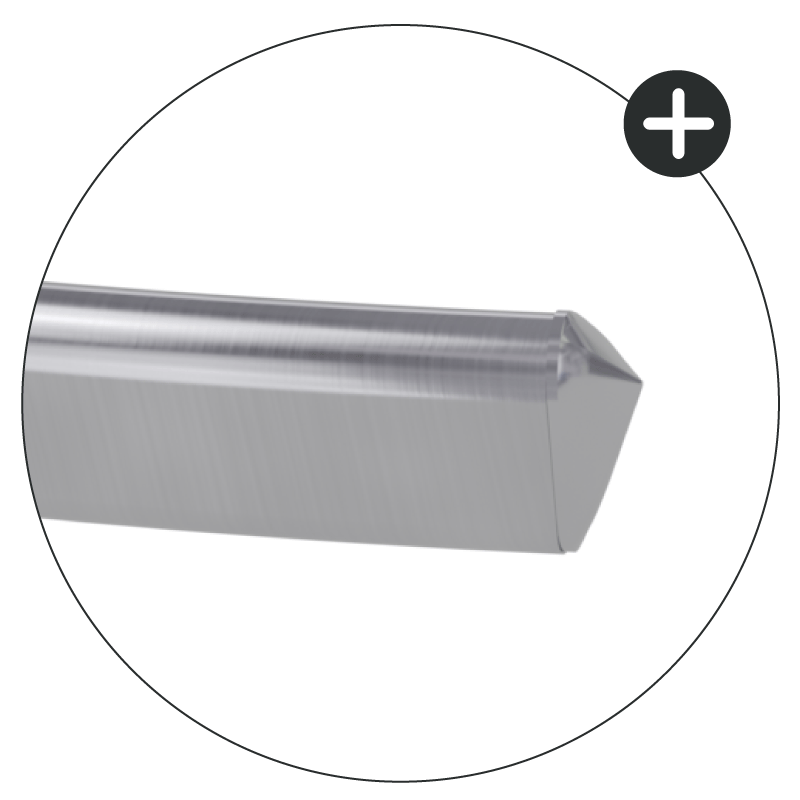 CRYSTAL PIATTA  - smart2lock - Edelstahl - Türdrücker / Rosettengarnitur - Griffwerk