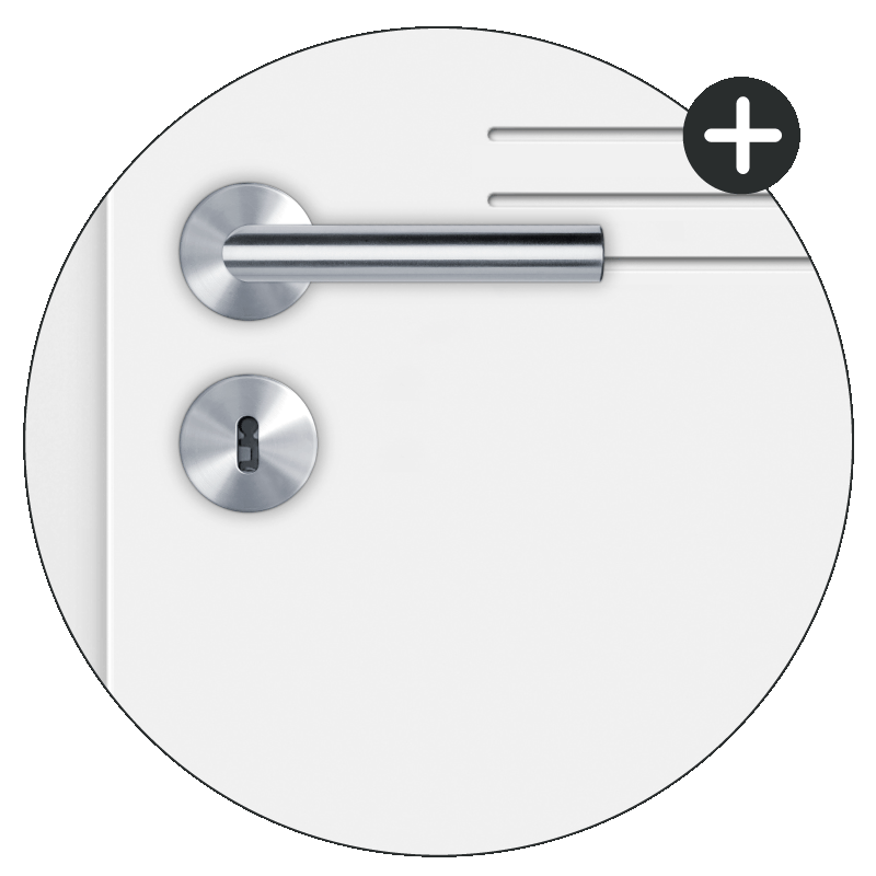 Mala 15 Zimmertür / Innentür RAL 9003 Weißlack - Designtür