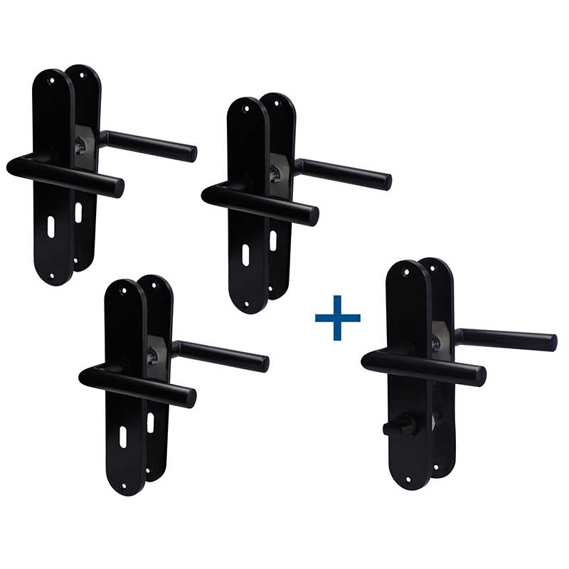 Conte-LS - Edelstahl Schwarz - Renovierungsgarnitur - Südmetal | 4er-Set